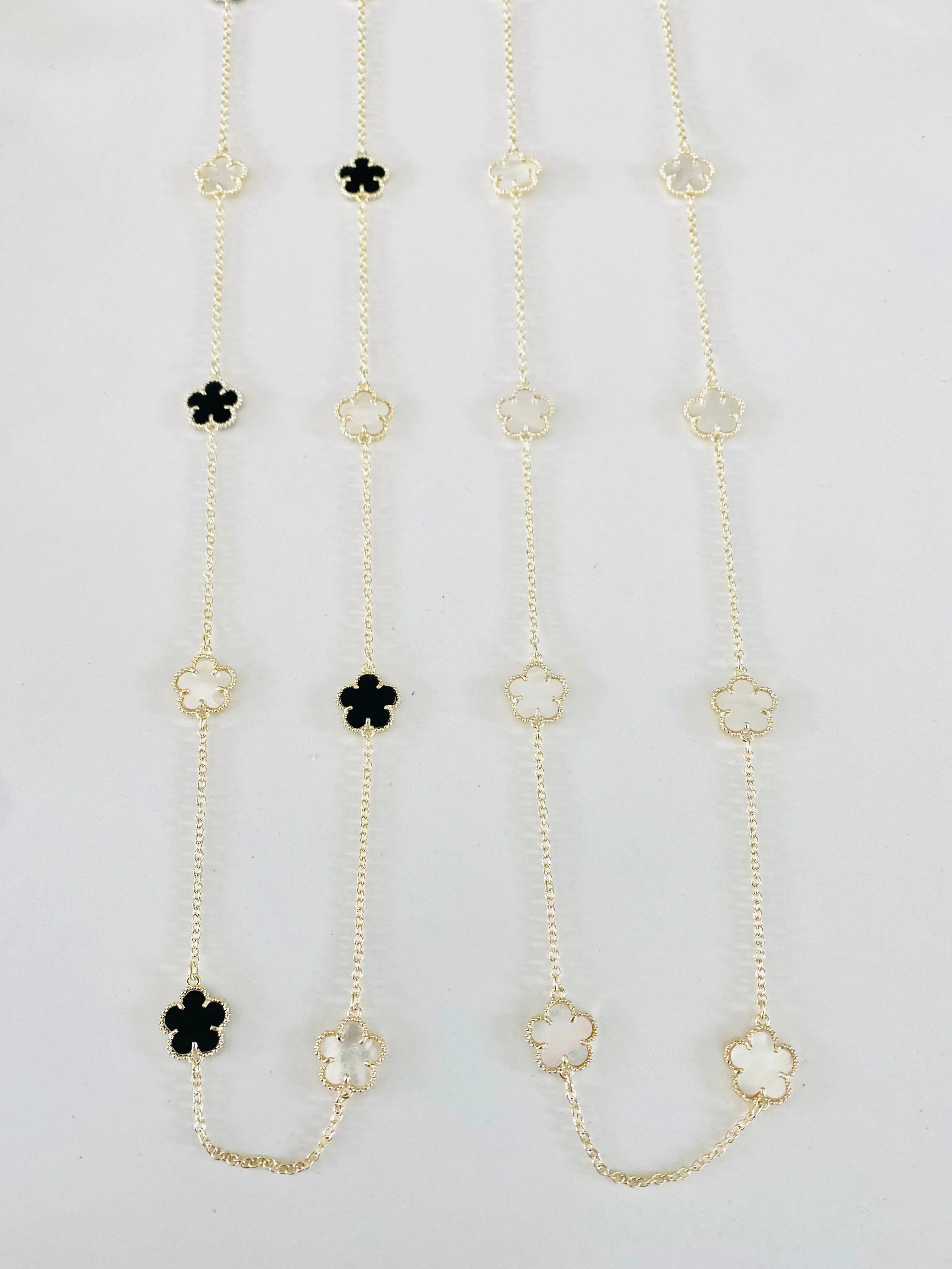 Multi Clover 36Inch Necklace
