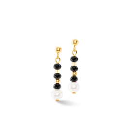 Mystic Pearl earrings gold-black