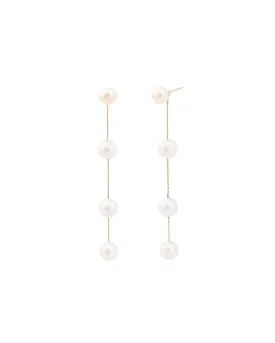 Pearl Station Snake Chain Studs