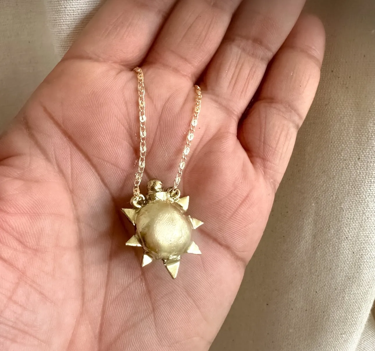 Petite Sol Vessel  Necklace - Heron and Lamb