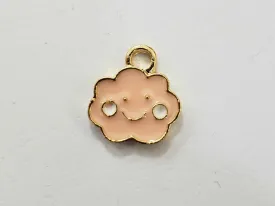 Pink Cloud Alloy Charms