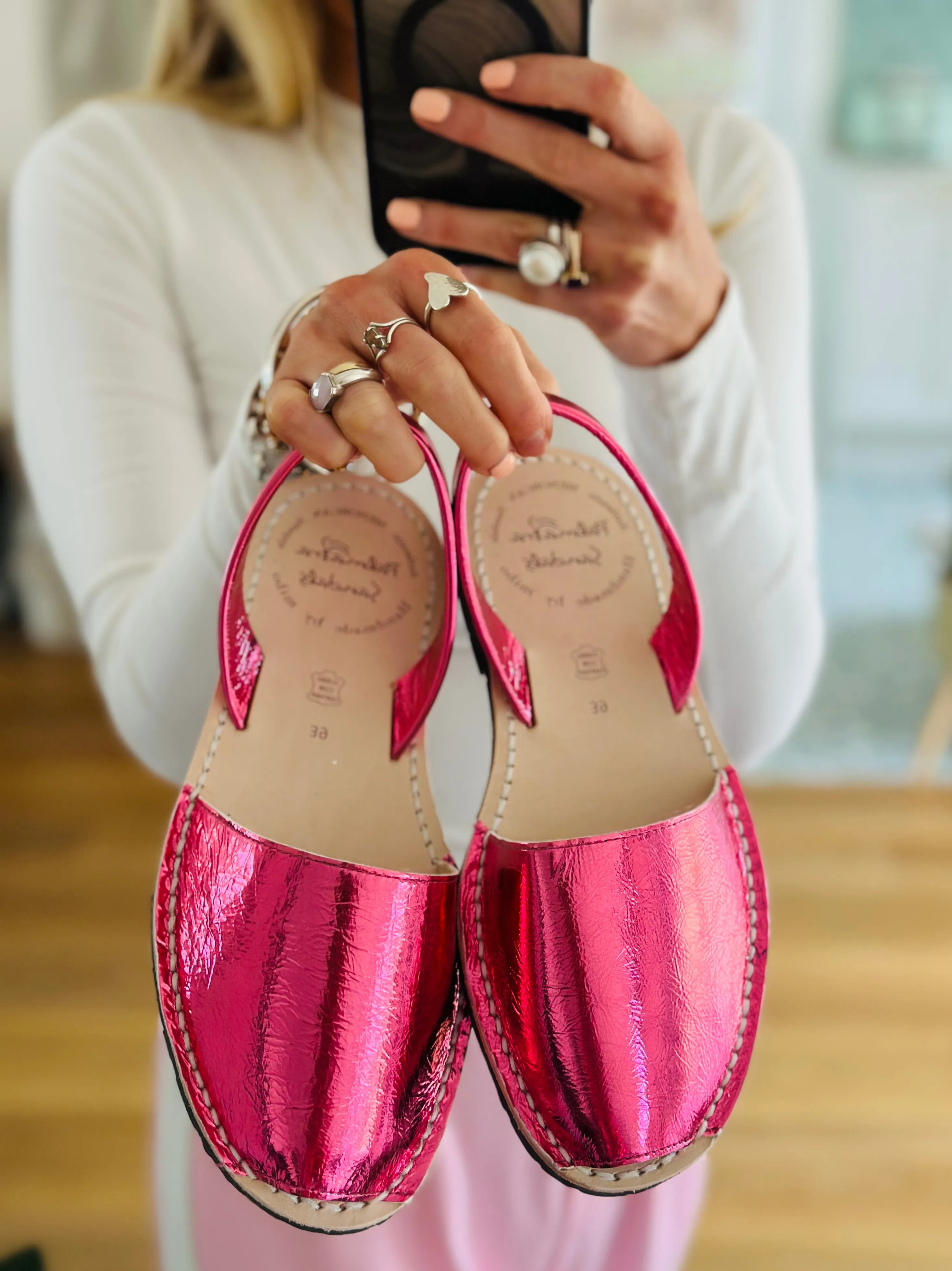 Pink Crush Metallic Avarcas
