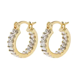 Ray - Crystal Hoop Earrings