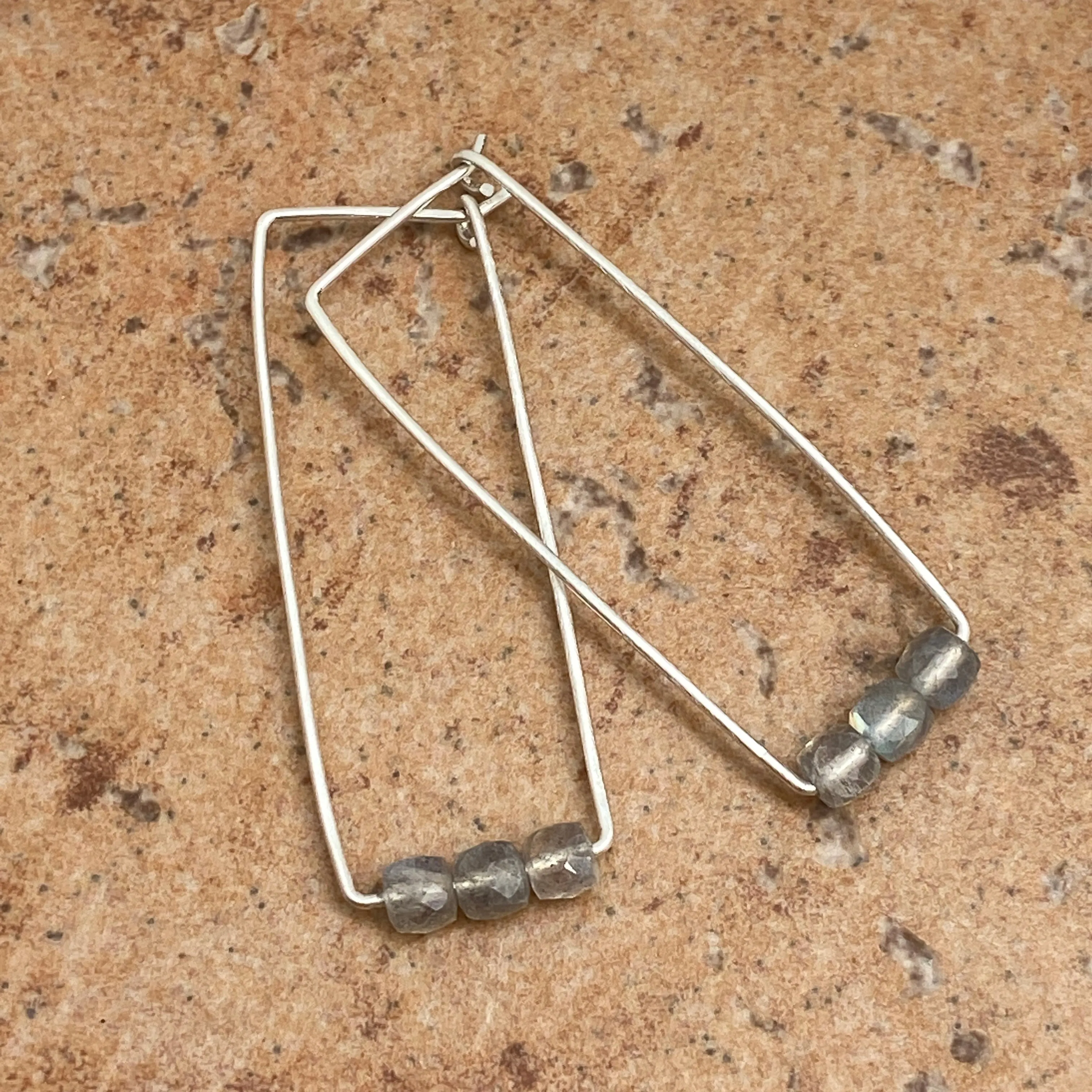Rectangle Hoop Earrings