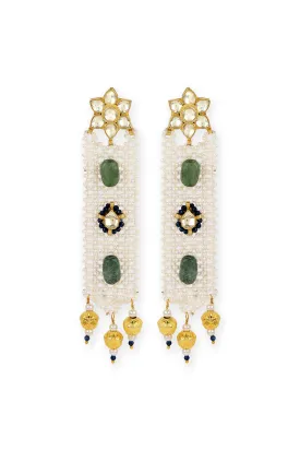 Reshami Pearl Jaal Bracelet/ Choker - Red