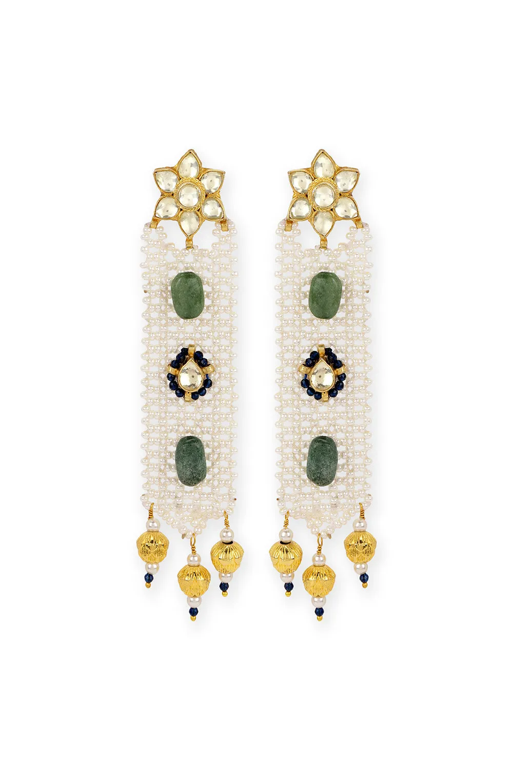 Reshami Pearl Jaal Bracelet/ Choker - Red