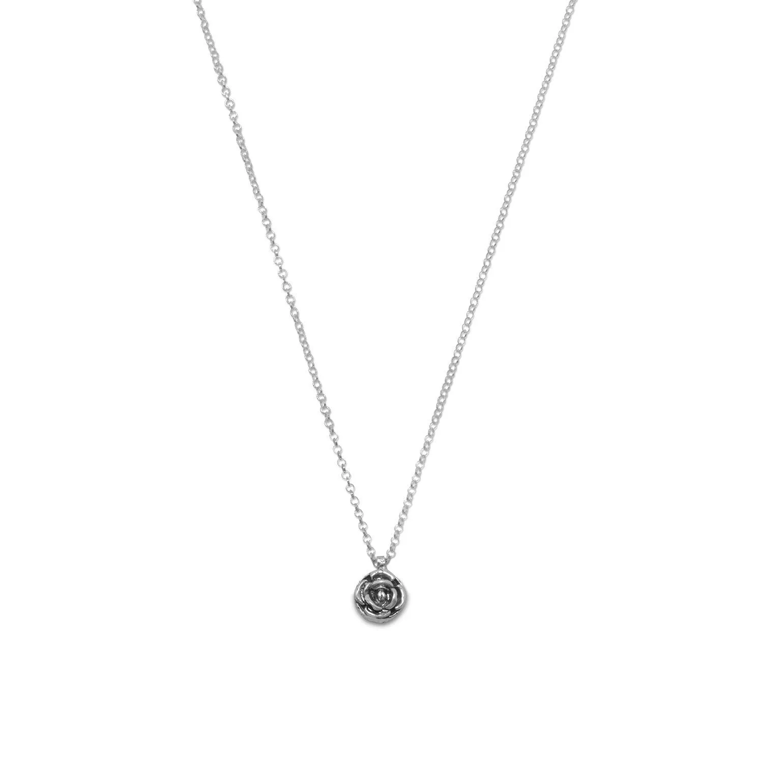 Reversible Ancient Roman Glass and Flower Design Necklace