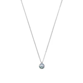 Reversible Ancient Roman Glass and Flower Design Necklace