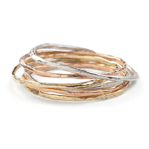 Rock Fine Bangle Silver