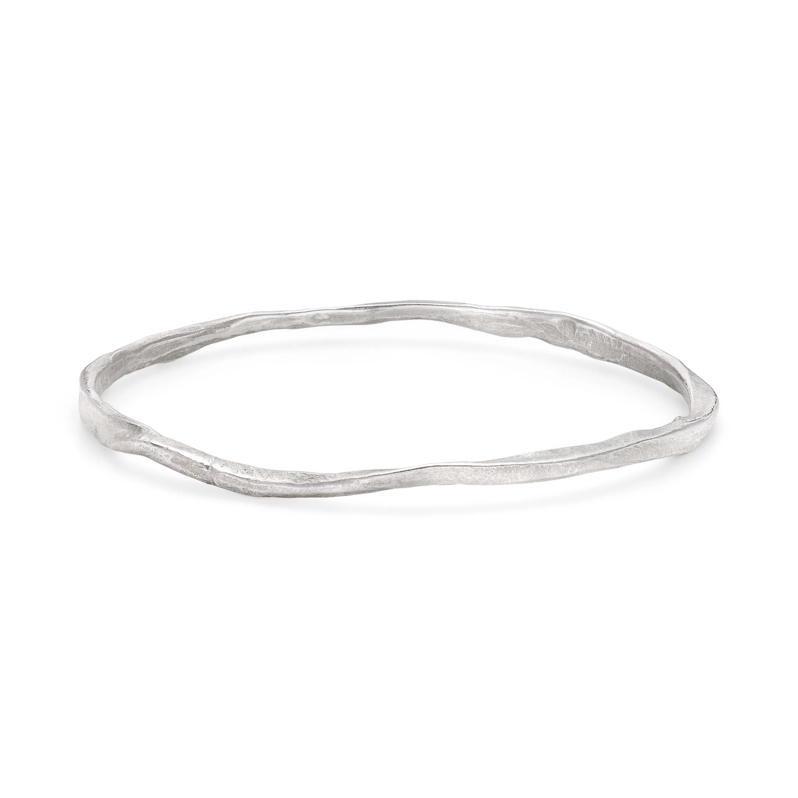Rock Fine Bangle Silver
