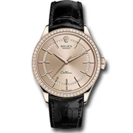Rolex Cellini Diamond Champagne Dial Men's Watch 50705RBR  010
