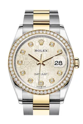 Rolex Datejust 36 Silver Jubilee Diamond Dial Men's Steel and 18kt Yellow Gold Oyster Watch 126283SJDO