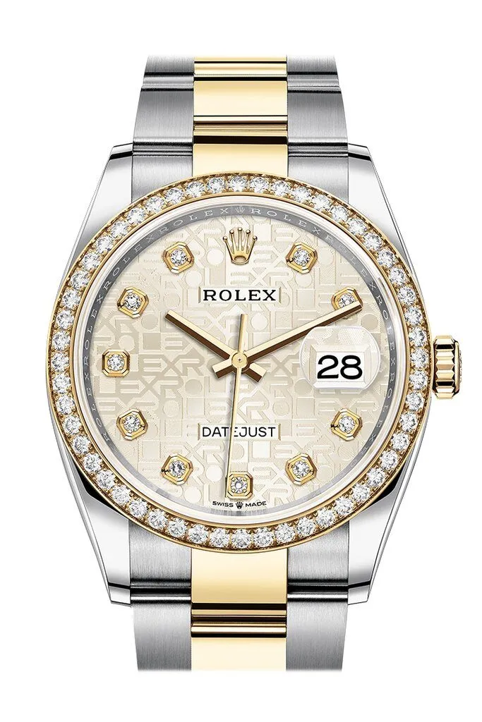 Rolex Datejust 36 Silver Jubilee Diamond Dial Men's Steel and 18kt Yellow Gold Oyster Watch 126283SJDO