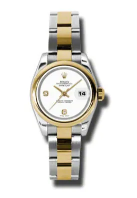 Rolex Datejust Automatic Stainless Steel 18kt Oyster Bracelet Yellow Gold Ladies Watch 179163WADO
