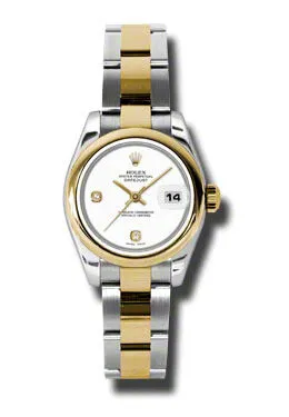 Rolex Datejust Automatic Stainless Steel 18kt Oyster Bracelet Yellow Gold Ladies Watch 179163WADO