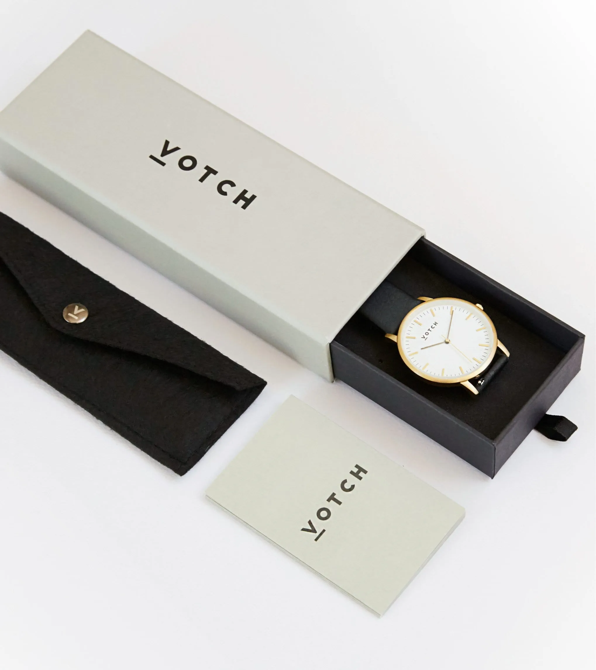 Rose Gold & Black Watch | Kindred