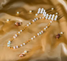 Shell Pearls & Golden Balls Mala Set
