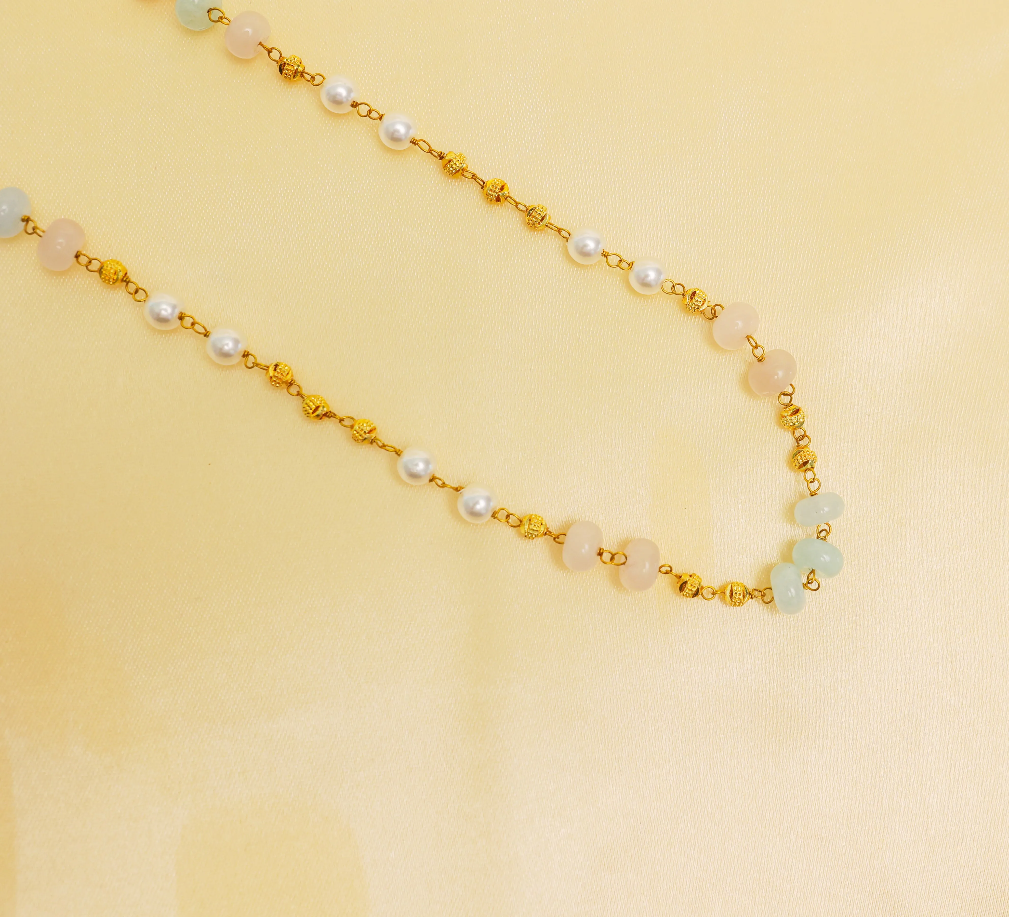 Shell Pearls & Golden Balls Mala Set