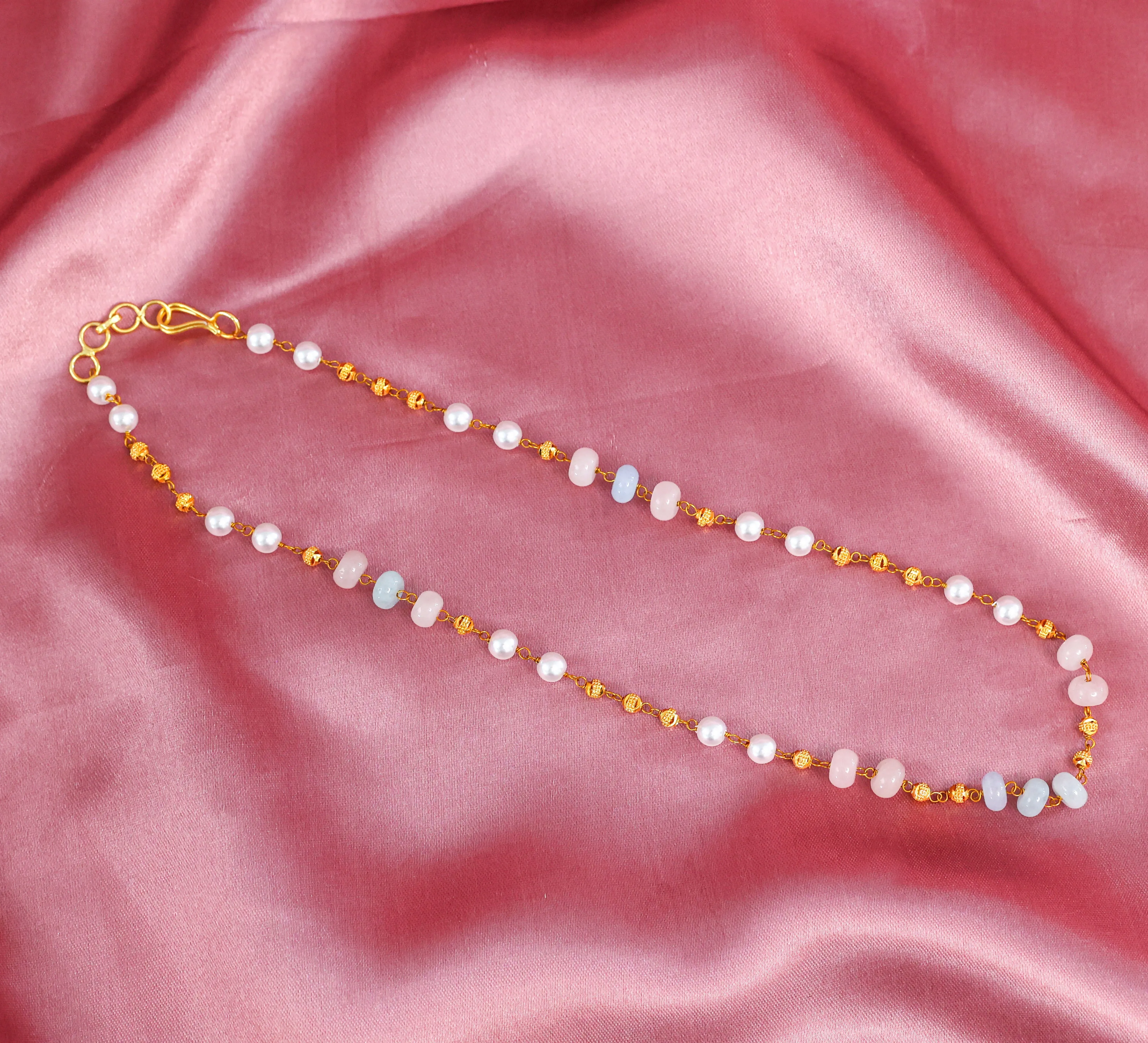 Shell Pearls & Golden Balls Mala Set