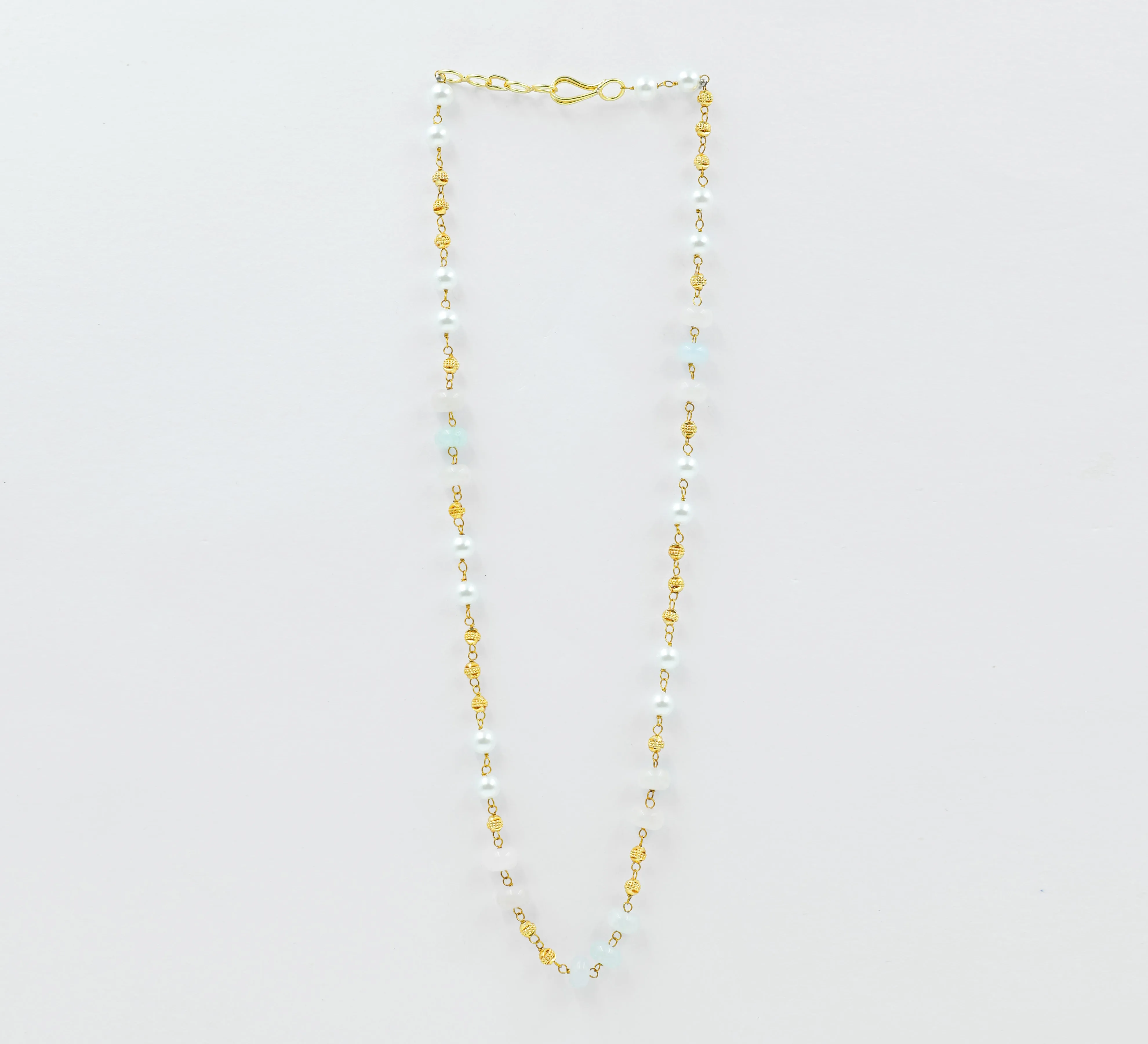 Shell Pearls & Golden Balls Mala Set