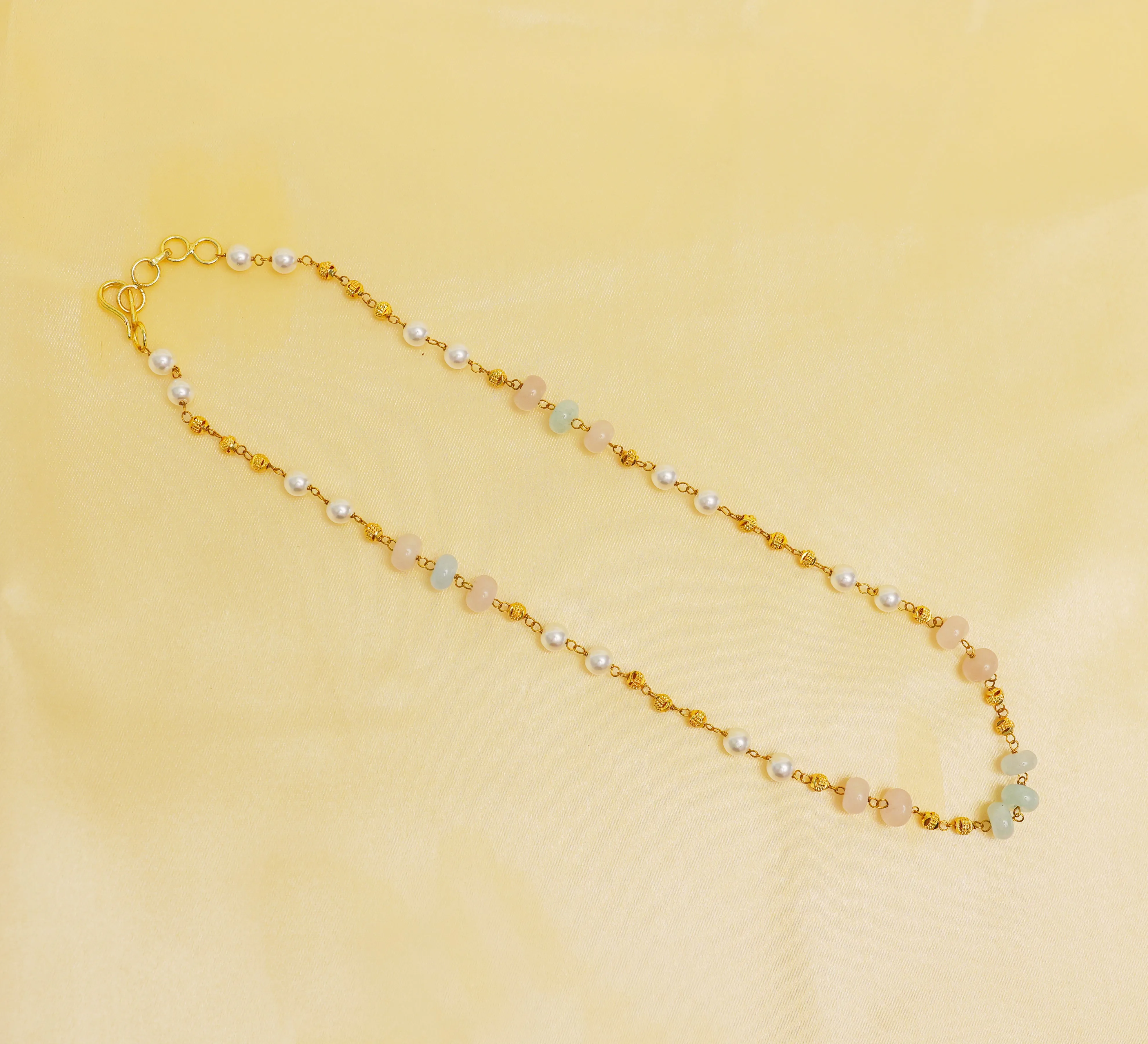 Shell Pearls & Golden Balls Mala Set