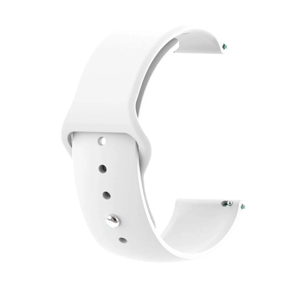 Silicone Button Style Watch Straps Compatible with Garmin Active S