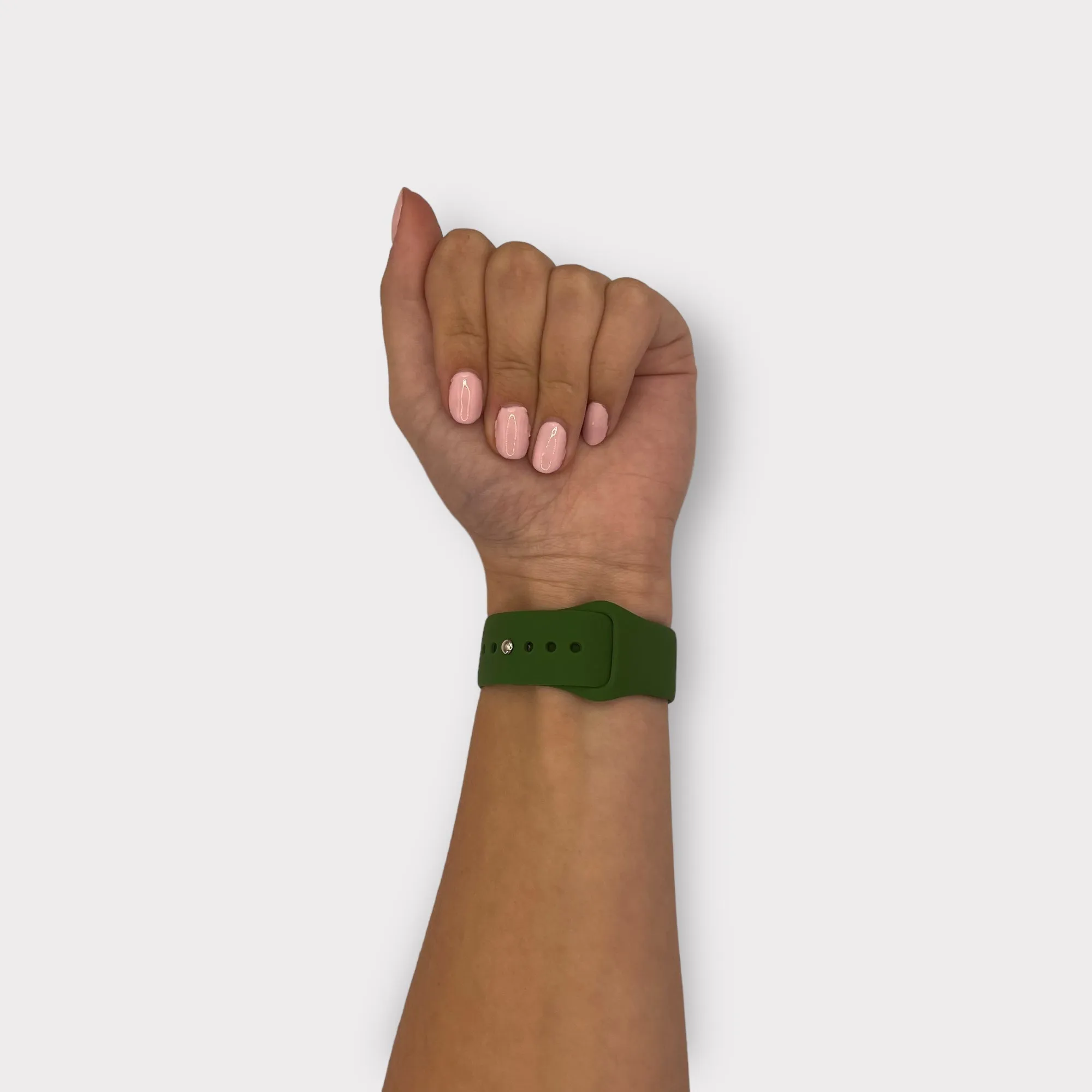 Silicone Button Style Watch Straps Compatible with Garmin Active S