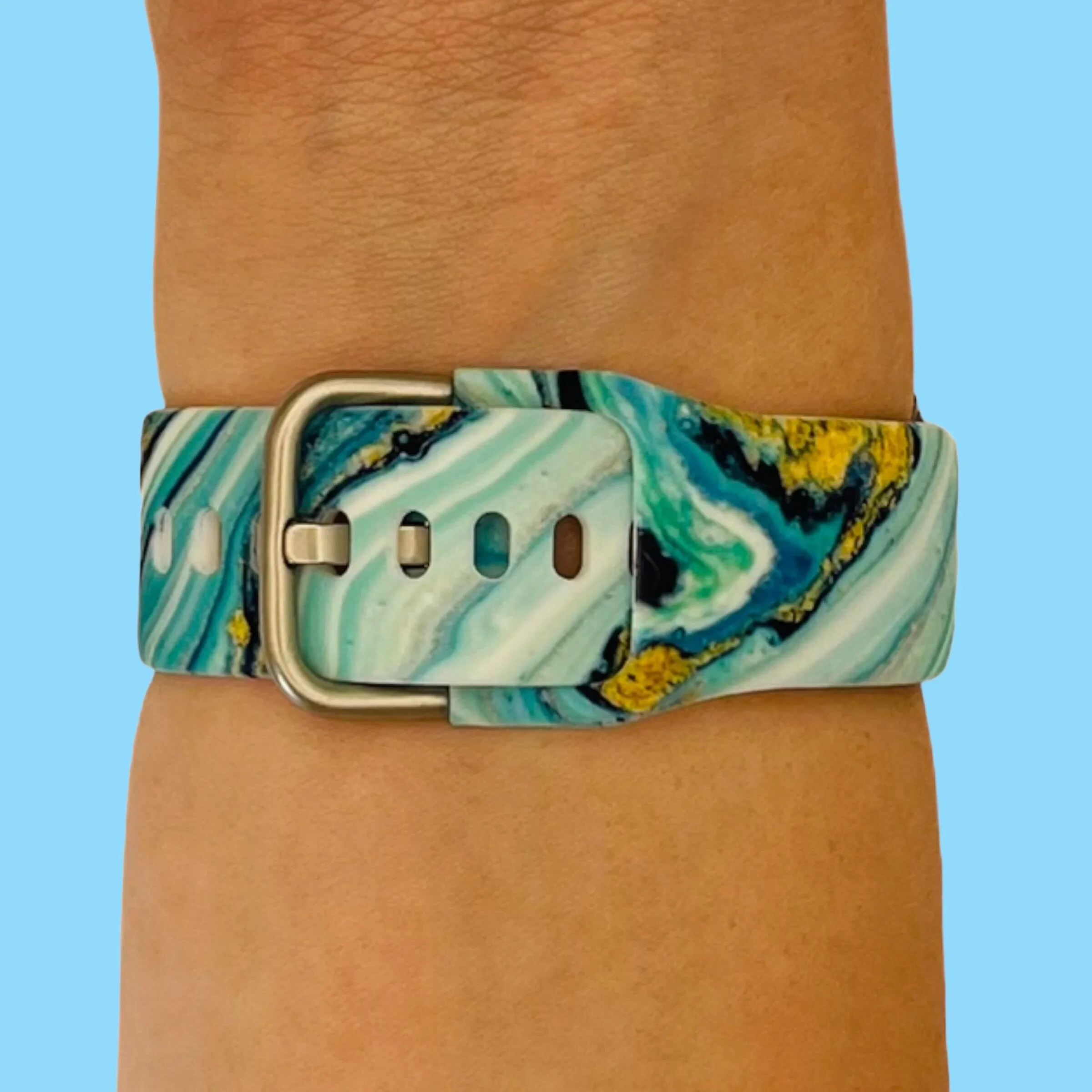 Silicone Pattern Watch Straps compatible with the Samsung Galaxy Watch 46mm