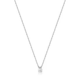 Silver Padlock Necklace