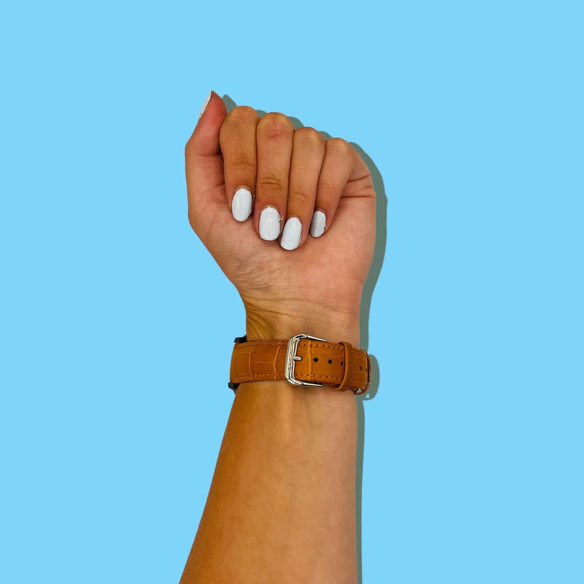 Snakeskin Leather Watch Straps Compatible with the Ticwatch C2 Rose Gold & C2  Rose Gold