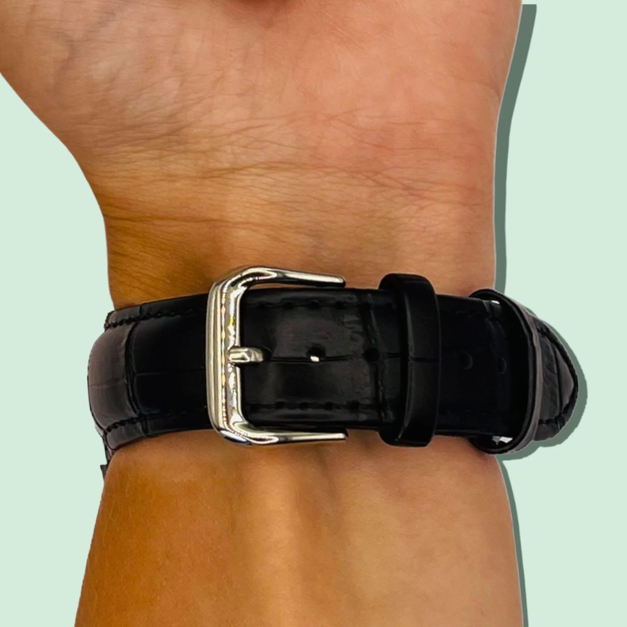 Snakeskin Leather Watch Straps Compatible with the Ticwatch C2 Rose Gold & C2  Rose Gold