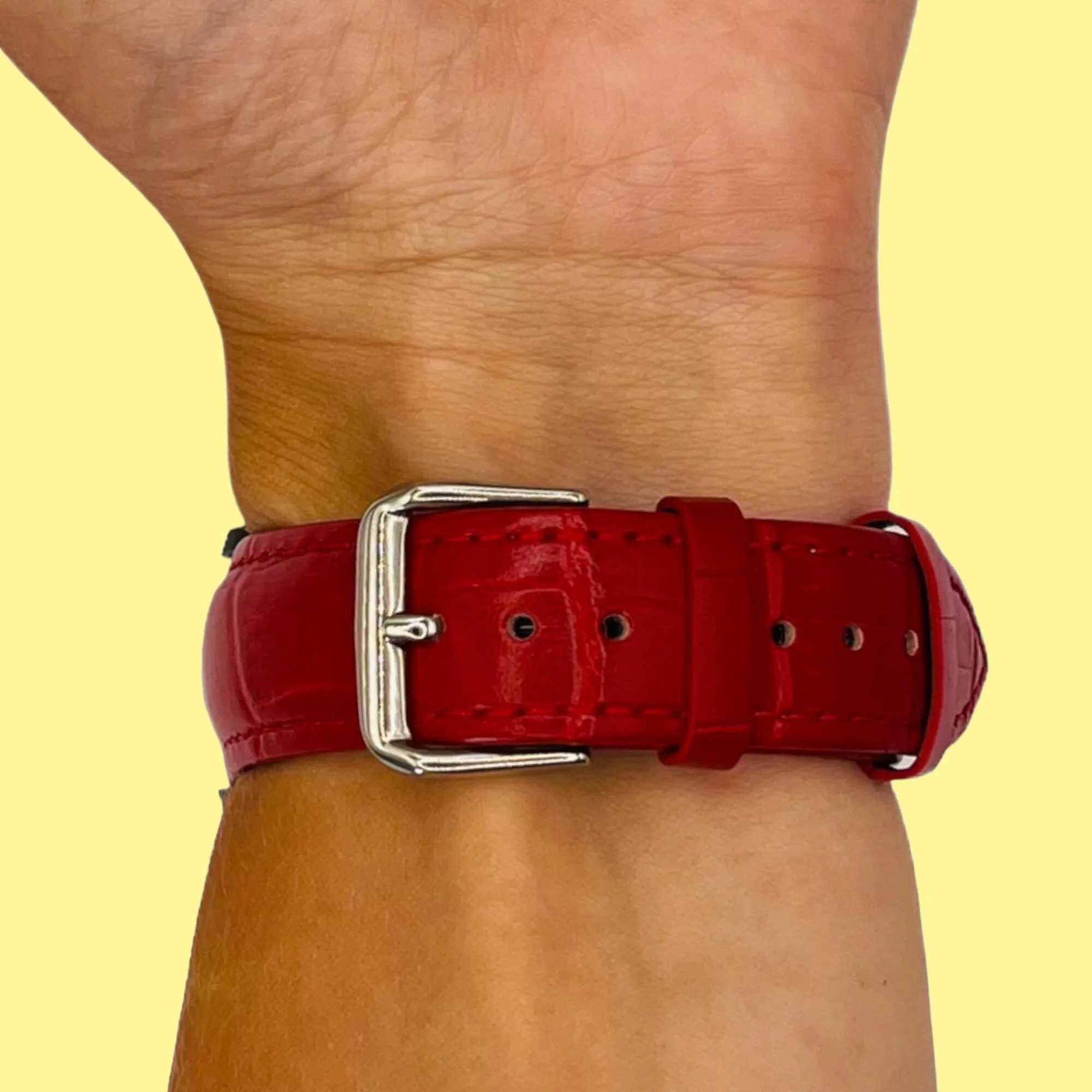 Snakeskin Leather Watch Straps Compatible with the Ticwatch C2 Rose Gold & C2  Rose Gold