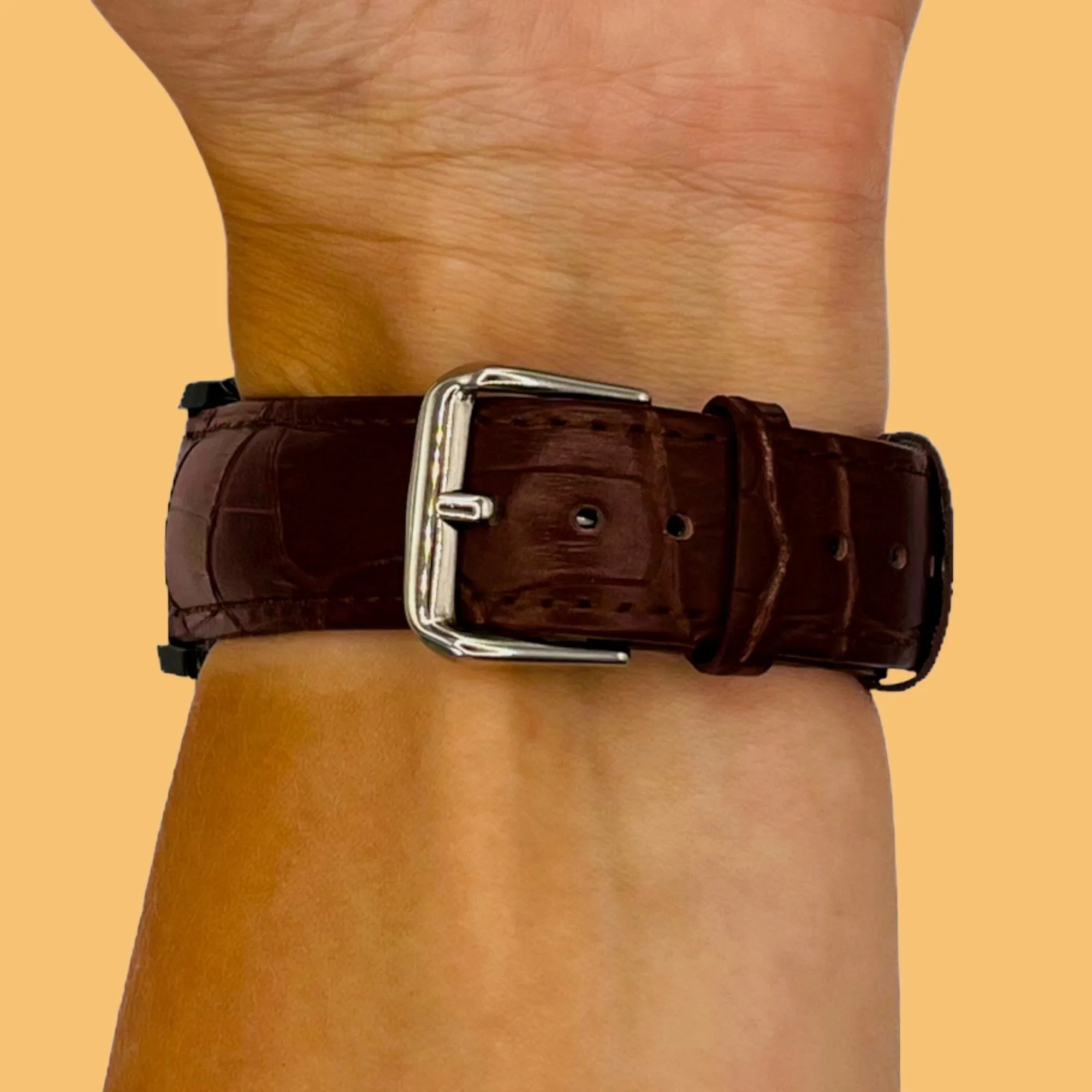 Snakeskin Leather Watch Straps Compatible with the Ticwatch C2 Rose Gold & C2  Rose Gold