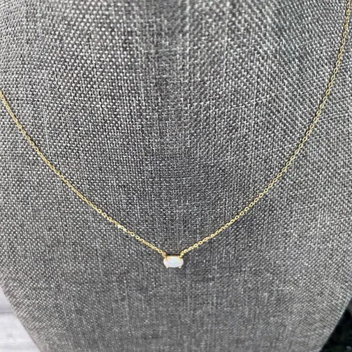 Sparkling Opal Jewel Dainty Necklace (ROSE GOLD, GOLD or SILVER)