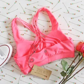 Spool Active Braided Sports Bra in Pink