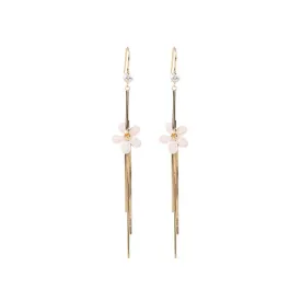 Spring Jasmine Flower Gold Earrings