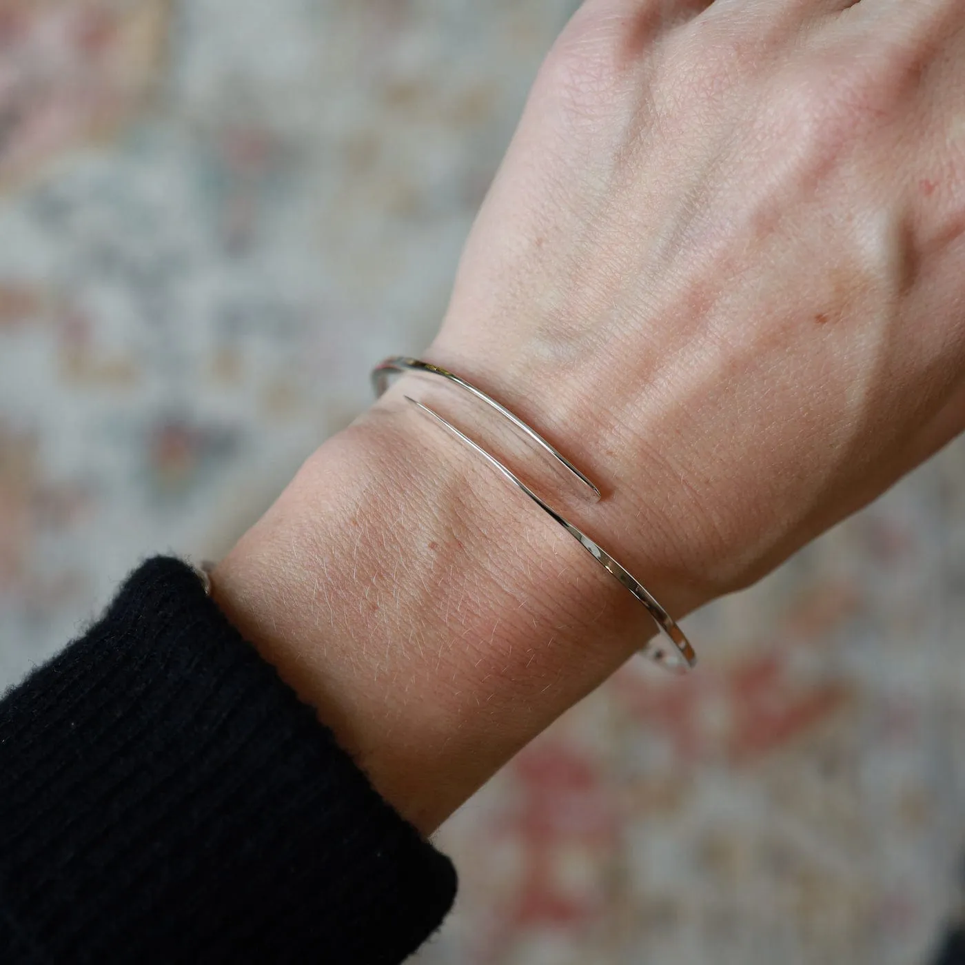 Sterling Silver Coil Bangle Bracelet