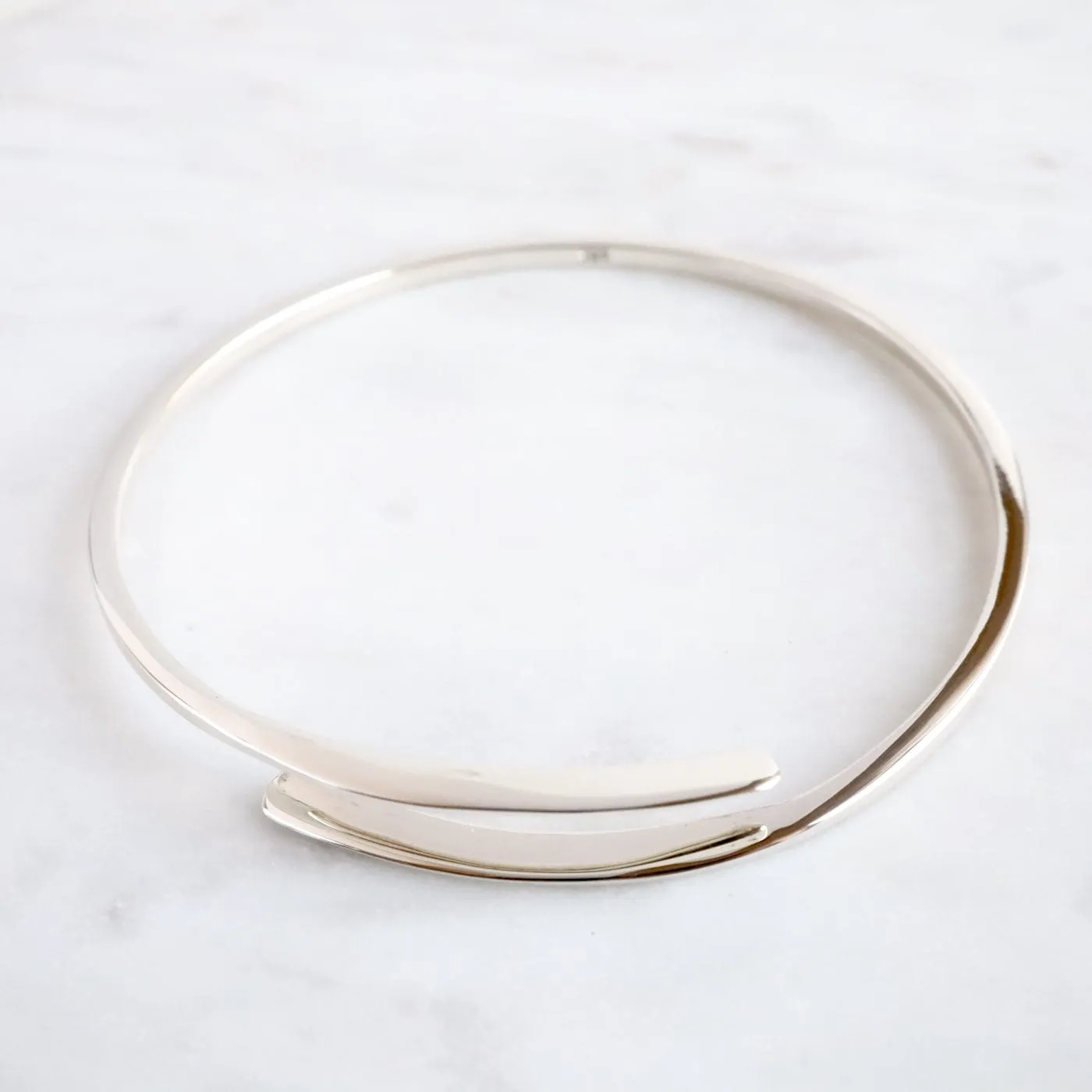 Sterling Silver Coil Bangle Bracelet