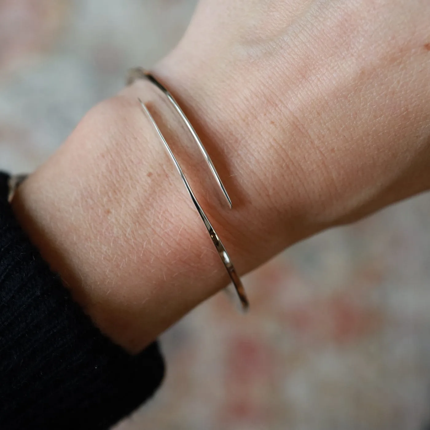 Sterling Silver Coil Bangle Bracelet