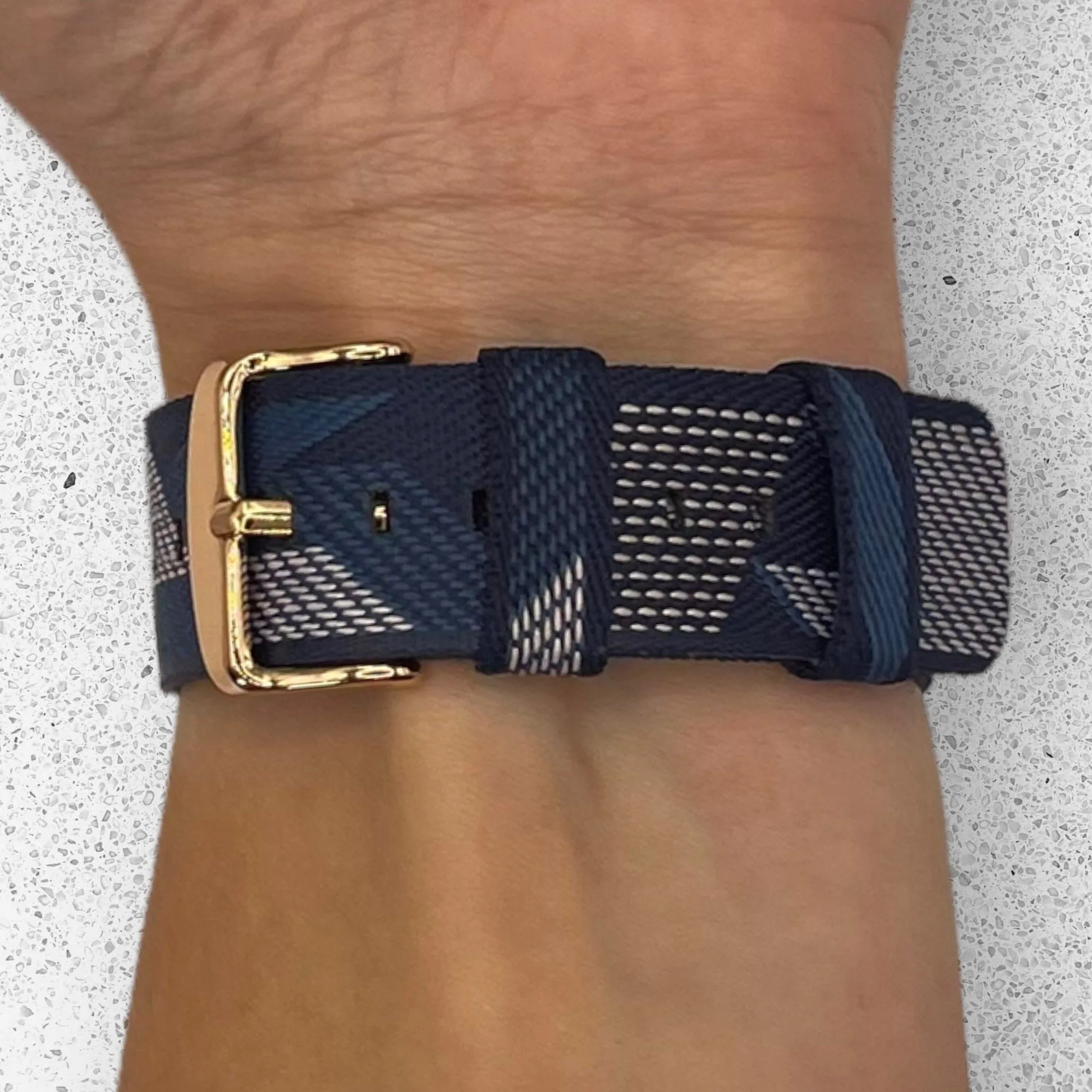 Stylish Canvas Watch Straps Compatible with Ticwatch C2 Rose Gold & C2  Rose Gold