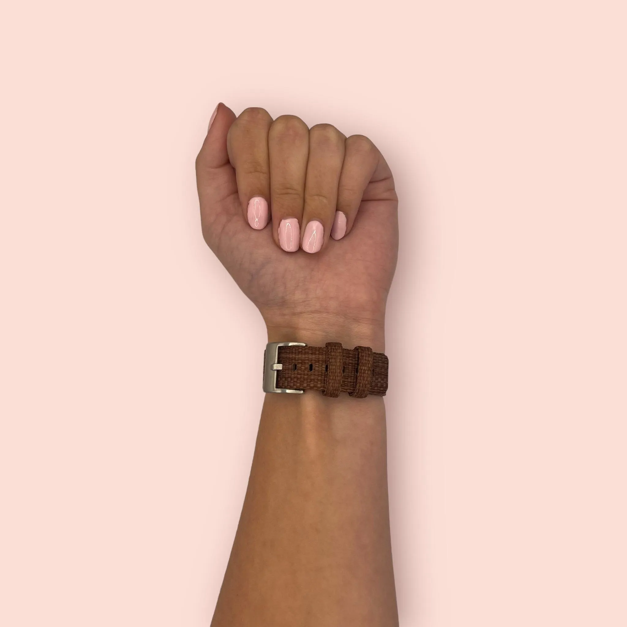 Stylish Canvas Watch Straps Compatible with Ticwatch C2 Rose Gold & C2  Rose Gold