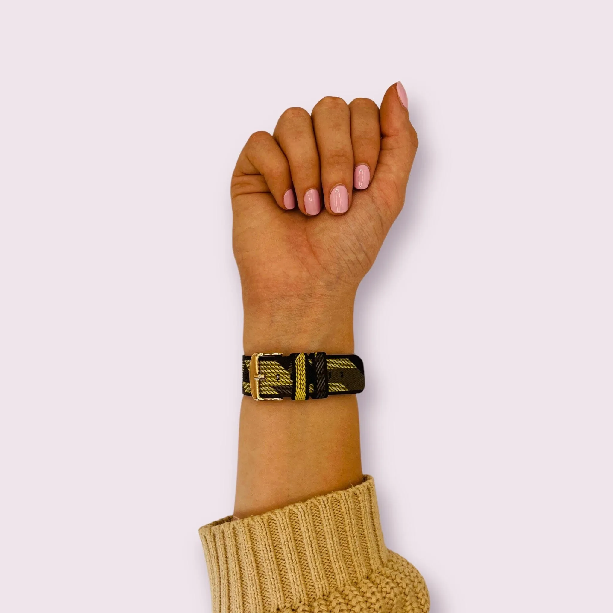 Stylish Canvas Watch Straps Compatible with Ticwatch C2 Rose Gold & C2  Rose Gold