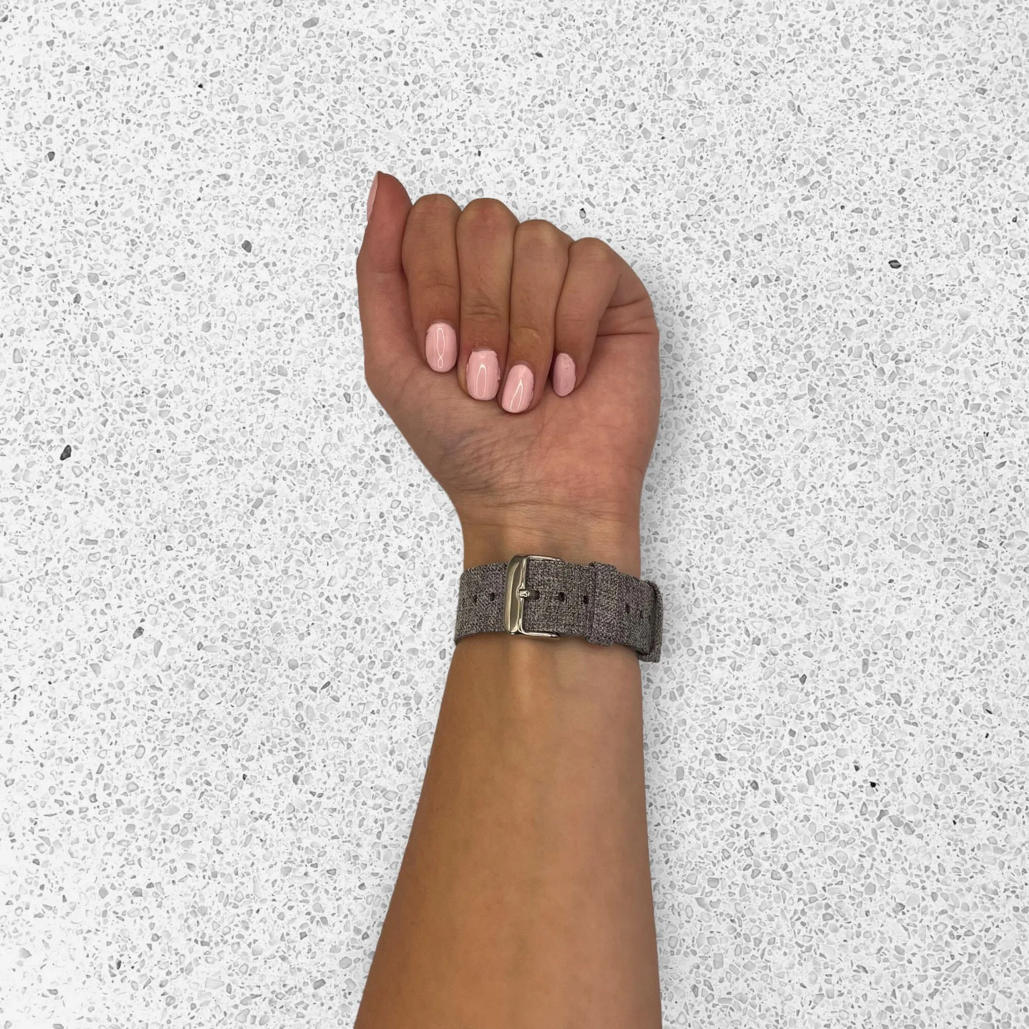 Stylish Canvas Watch Straps Compatible with Ticwatch C2 Rose Gold & C2  Rose Gold