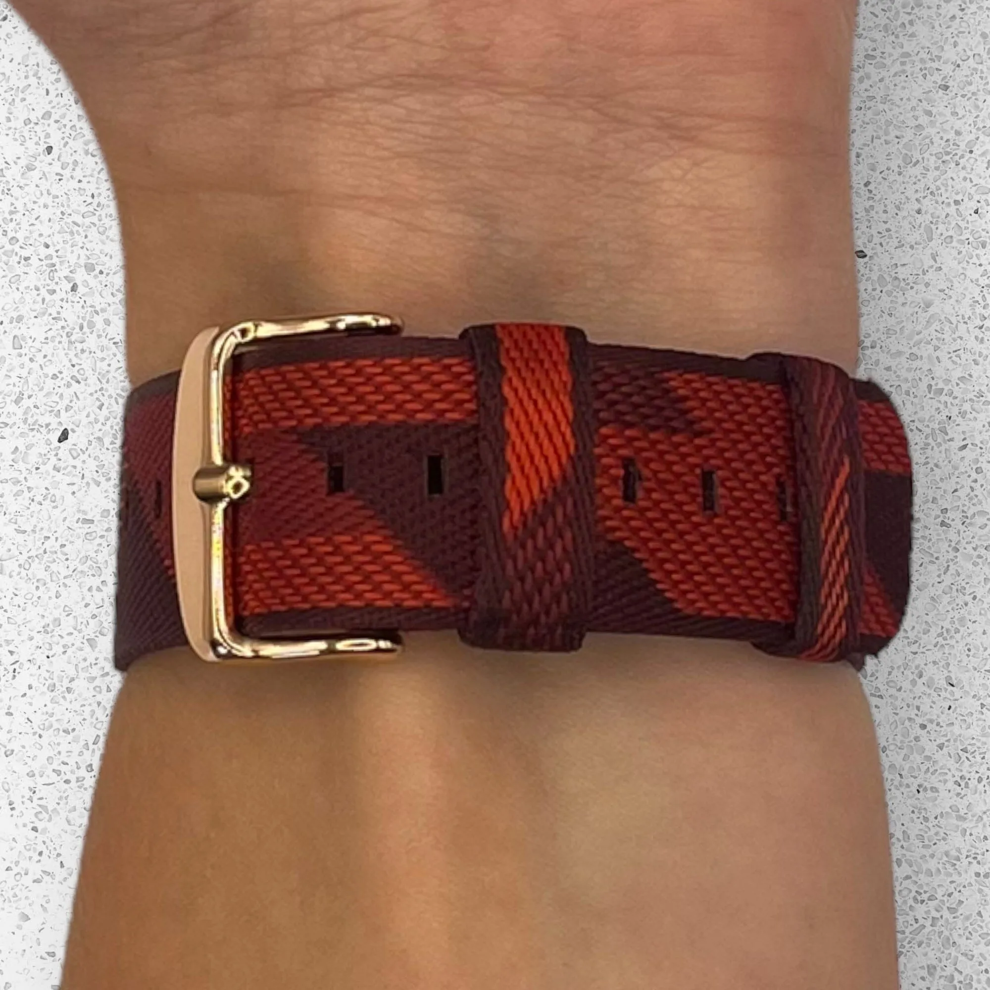 Stylish Canvas Watch Straps Compatible with Ticwatch C2 Rose Gold & C2  Rose Gold