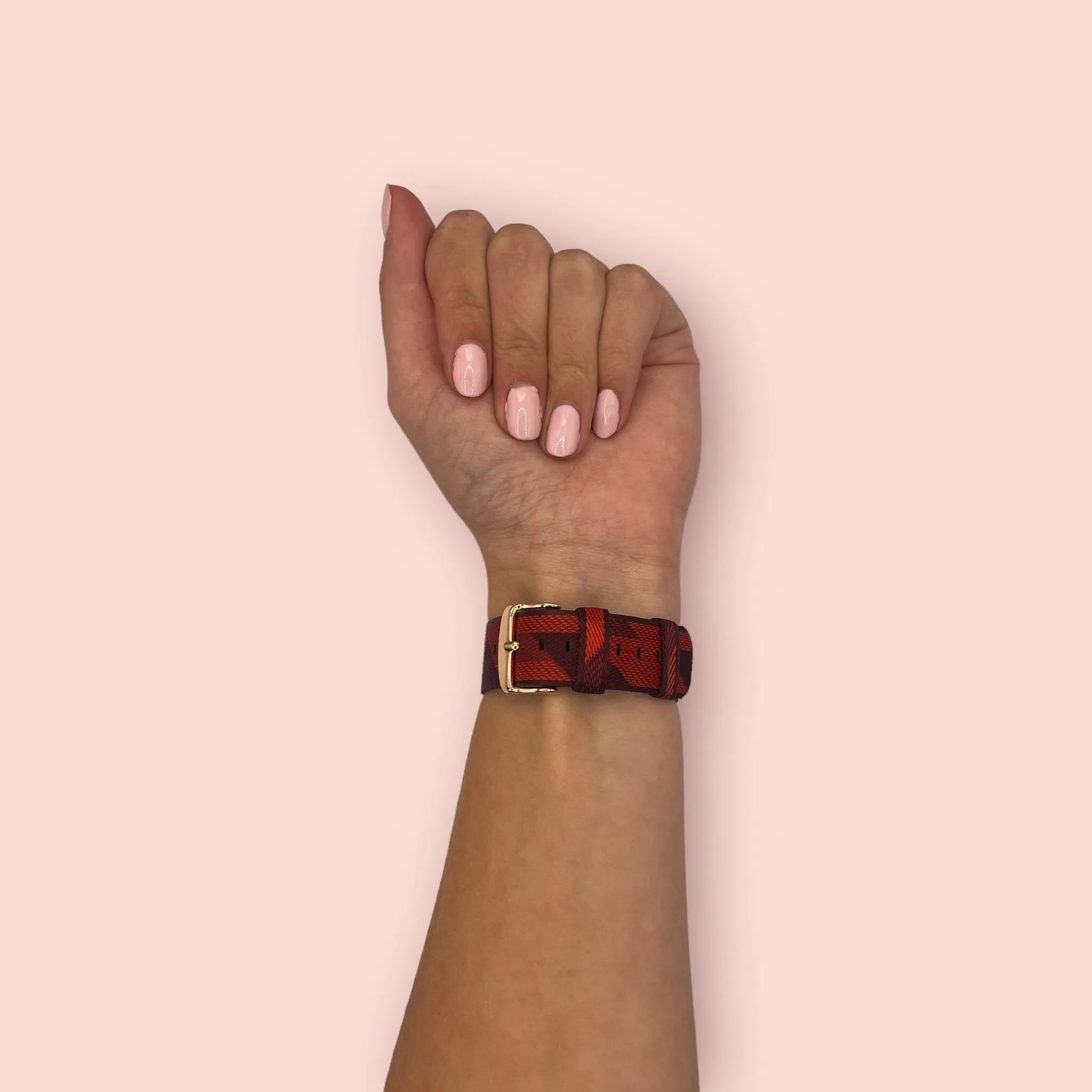 Stylish Canvas Watch Straps Compatible with Ticwatch C2 Rose Gold & C2  Rose Gold