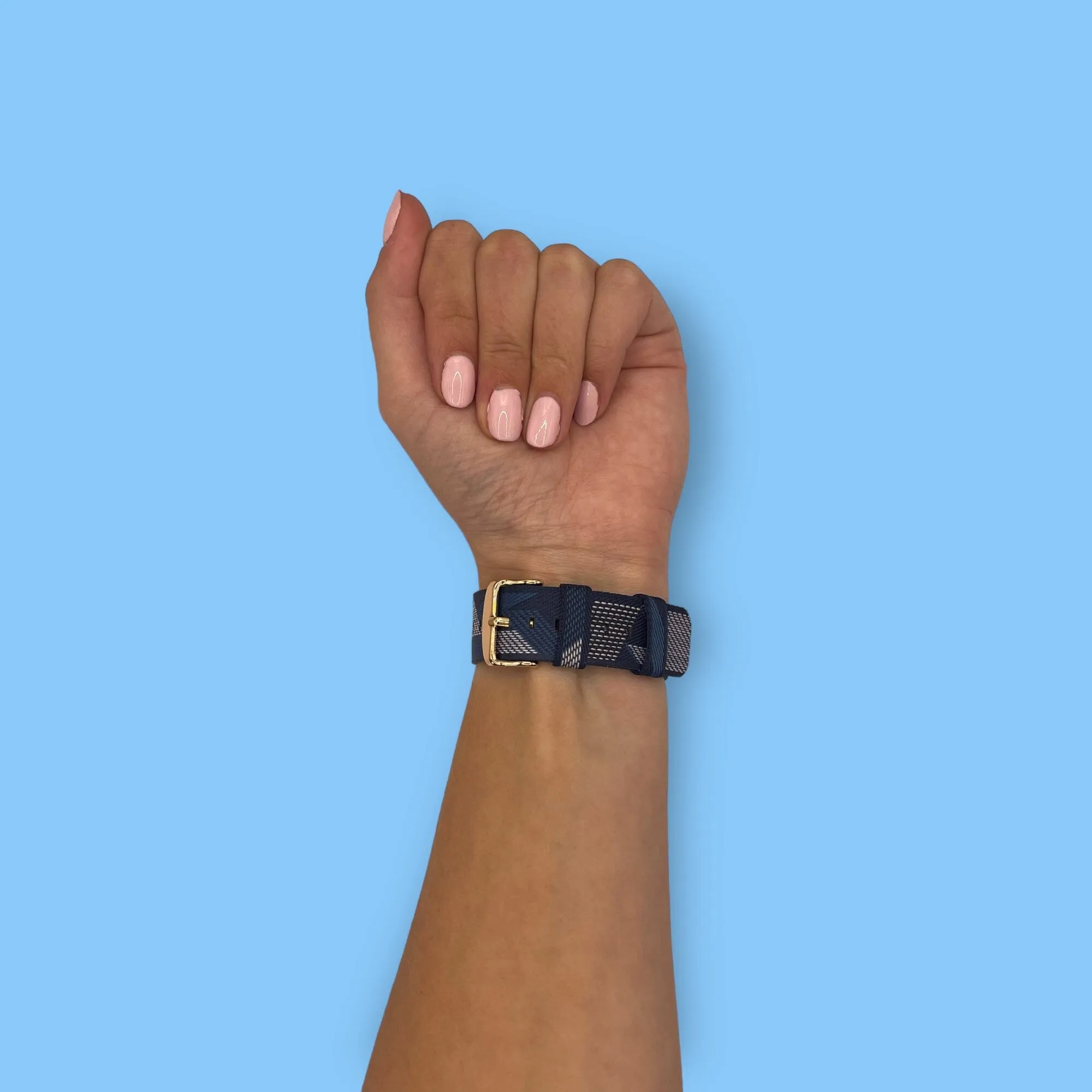 Stylish Canvas Watch Straps Compatible with Ticwatch C2 Rose Gold & C2  Rose Gold