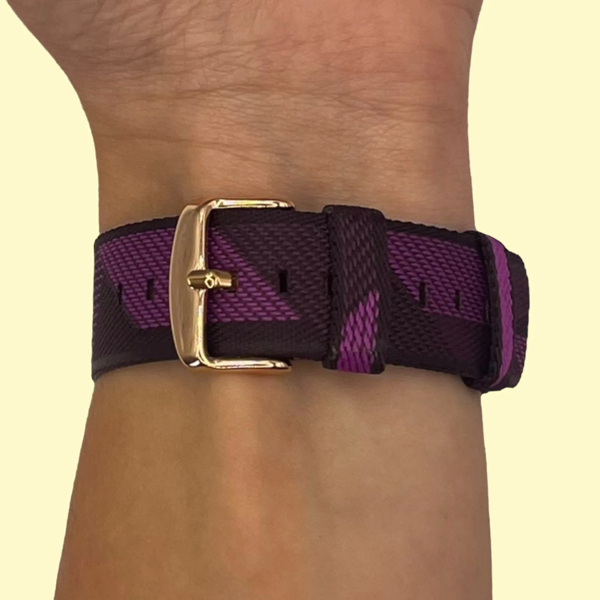 Stylish Canvas Watch Straps Compatible with Ticwatch C2 Rose Gold & C2  Rose Gold