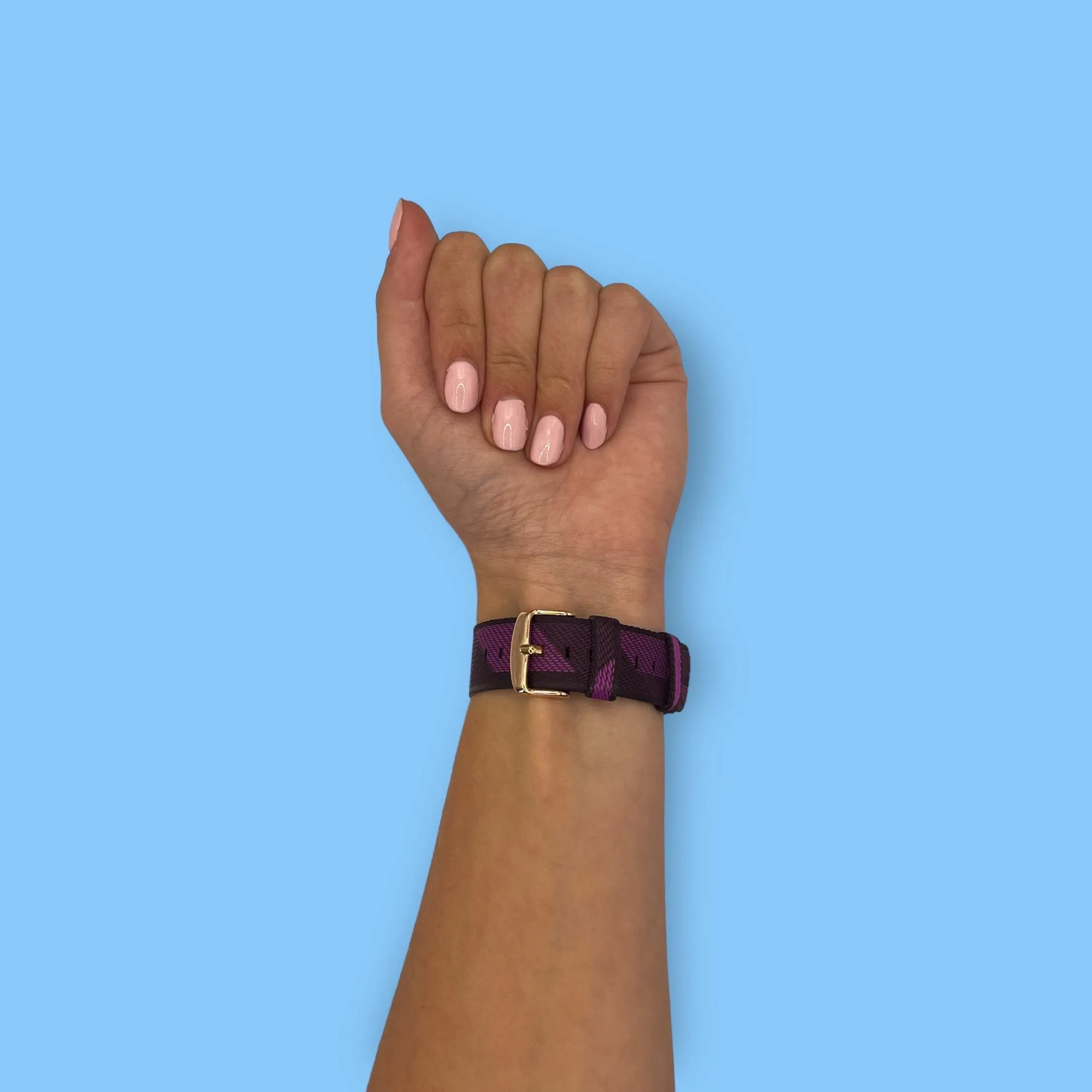 Stylish Canvas Watch Straps Compatible with Ticwatch C2 Rose Gold & C2  Rose Gold