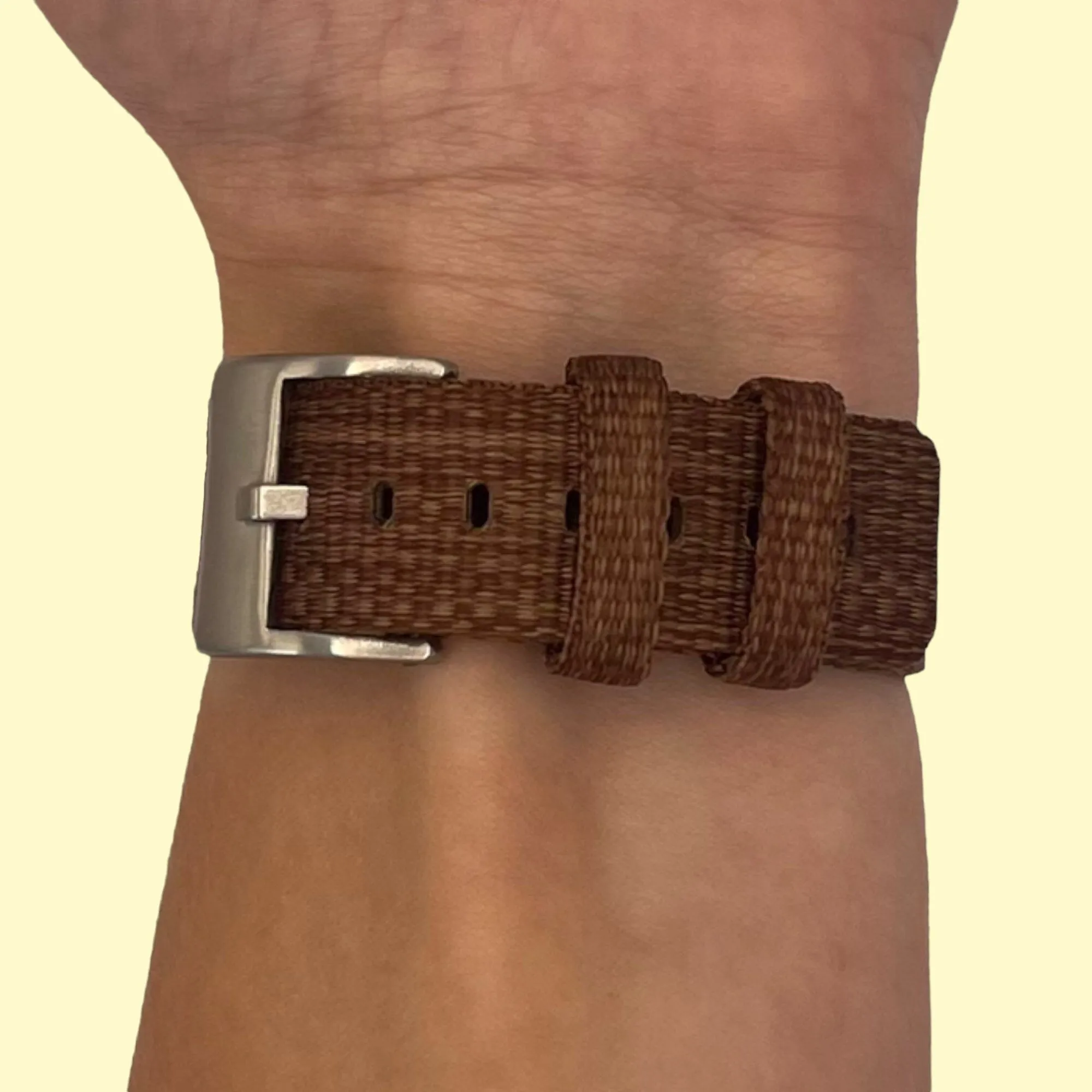 Stylish Canvas Watch Straps Compatible with Ticwatch C2 Rose Gold & C2  Rose Gold