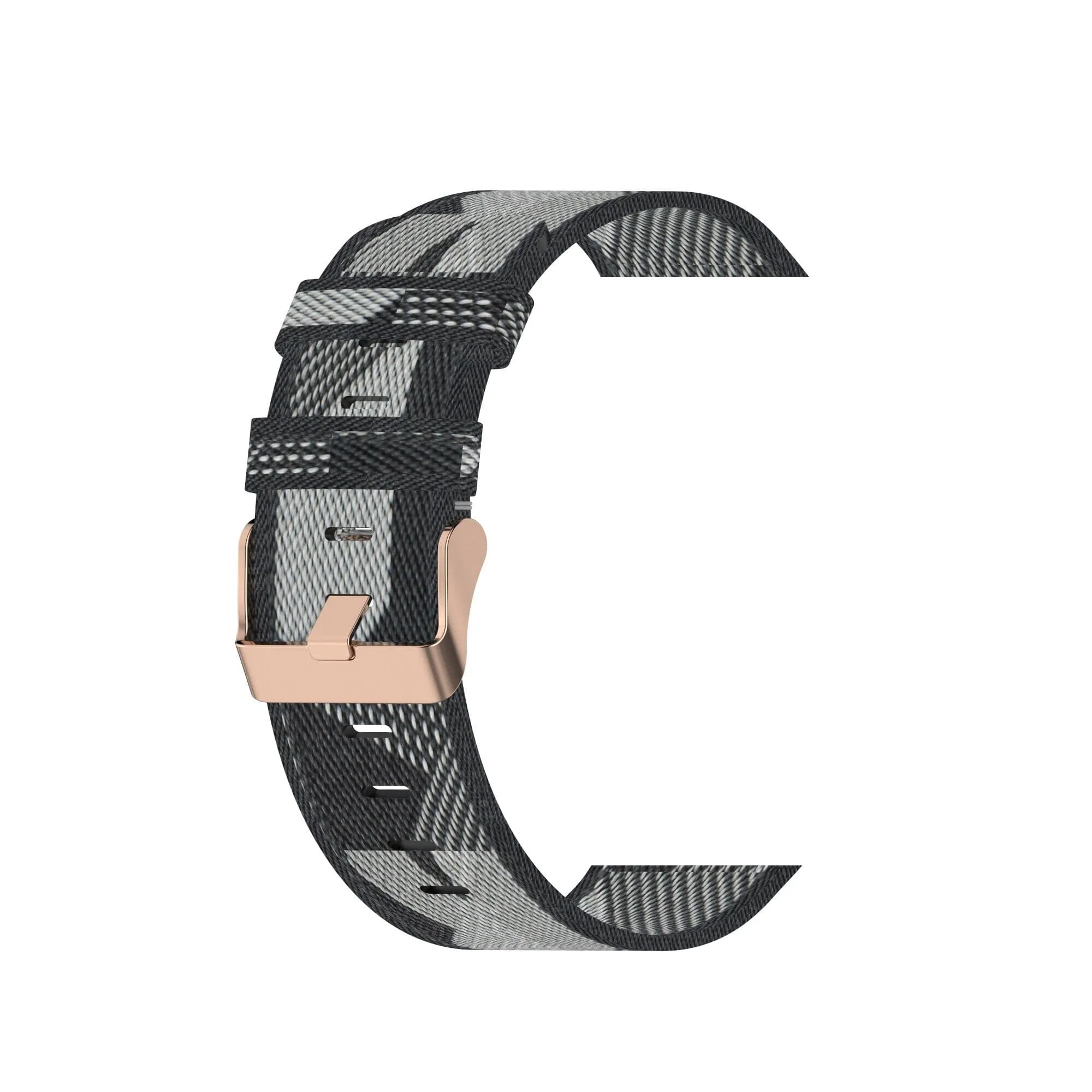 Stylish Canvas Watch Straps Compatible with Ticwatch C2 Rose Gold & C2  Rose Gold